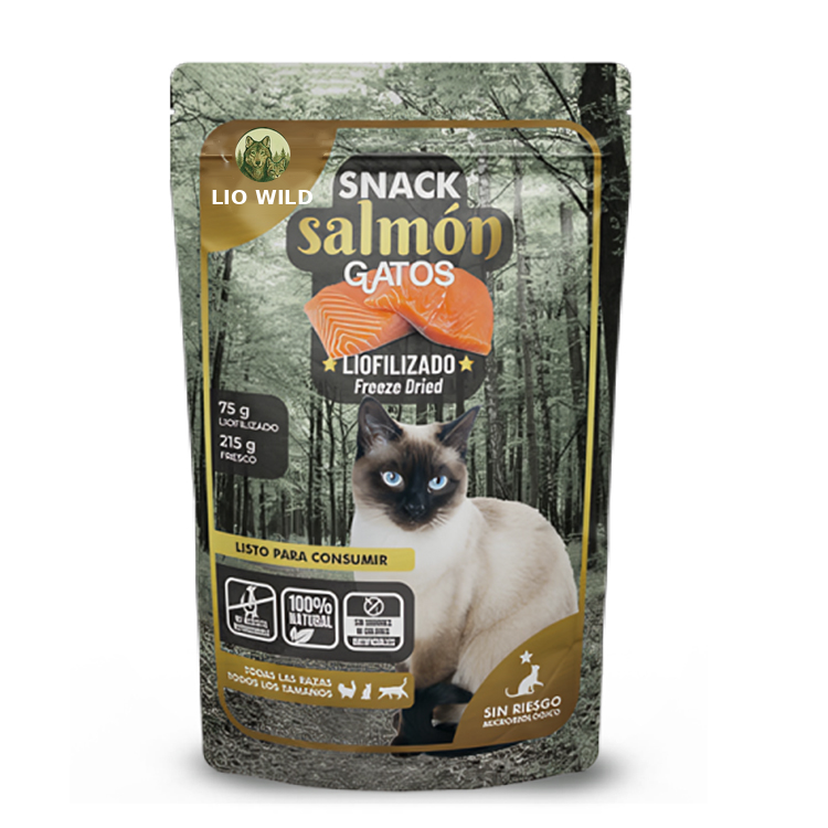 Snacks para gatos liofilizado salmón
