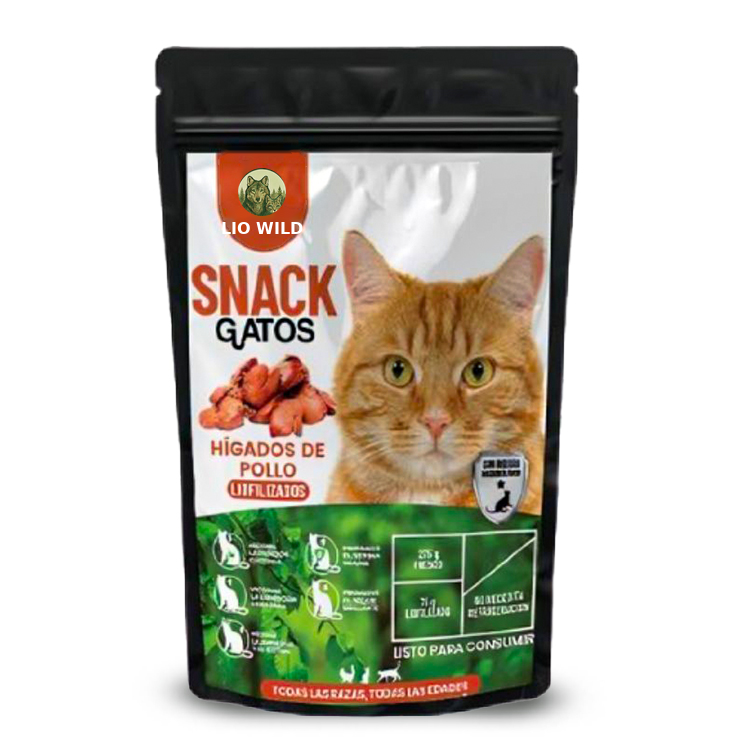 Snacks para gatos liofilizado higado de pollo